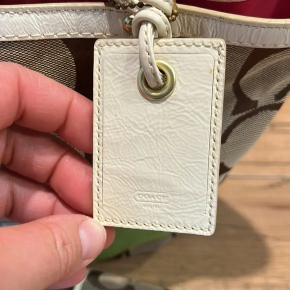 Coach Signature Stripe Tote Purse Multicolor 10859 & Matching Wallet - Picture 2 of 13